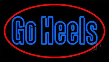 Go Heels With Border Neon Sign