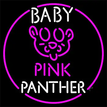 Baby Pink Panther Neon Sign