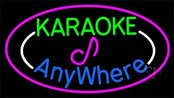 Karaoke Anywhere Neon Sign