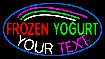 Custom Made Frozen Yogurt Neon Sign