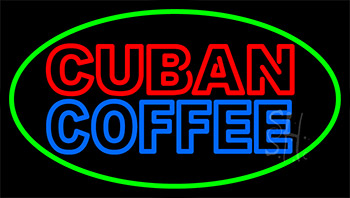Double Stroke Cuban Coffee Neon Sign