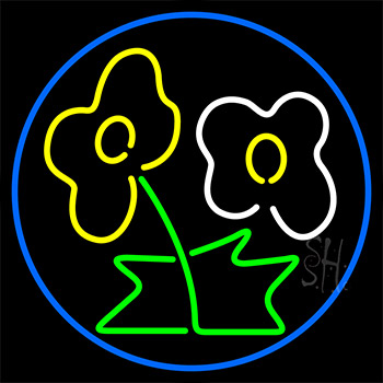 Flower Logo Neon Sign
