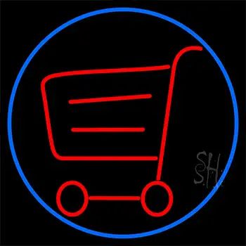 Grocery Trolley Logo Neon Sign