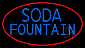 Horizontal Double Stroke Soda Fountain Neon Sign