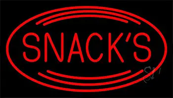 Red Snacks Neon Sign
