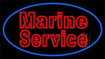 Marine Service Neon Sign