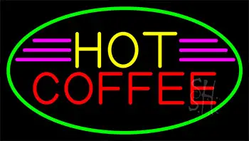 Red Coffee Yellow Neon Sign