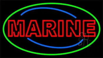 Red Double Stroke Marine Neon Sign