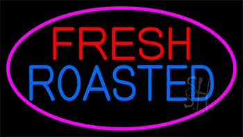 Red Fresh Roasted Coffee Cup Neon Sign