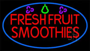 Red Fresh Smoothies Neon Sign
