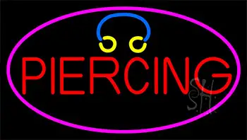 Red Piercing Neon Sign