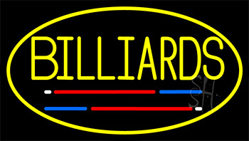 Billiards 3 Neon Sign