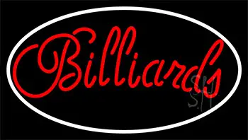 Cursive Letter Billiards 3 Neon Sign