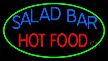 Salad Bar Hot Food Neon Sign