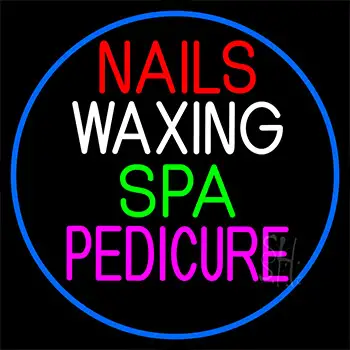 Nails Waxing Spa Pedicure Neon Sign