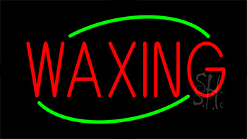 Red Waxing Neon Sign