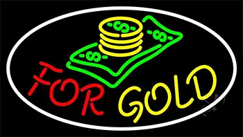 Cash Logo For Gold Neon Sign