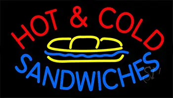 Hot And Cold Sandwiches Neon Sign