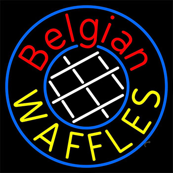 Belgian Waffles Neon Sign