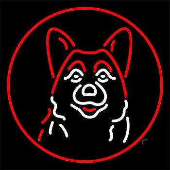 Dog Grooming Red Neon Sign