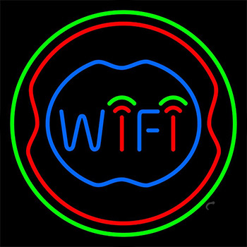 Red Free Wifi Available Here Neon Sign