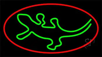 Reptile Logo Neon Sign