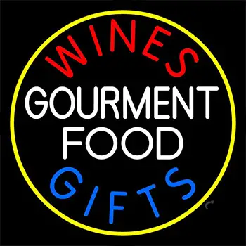 Wines Food Blue Gifts Neon Sign