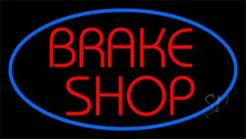Brake Shop With Neon Sign