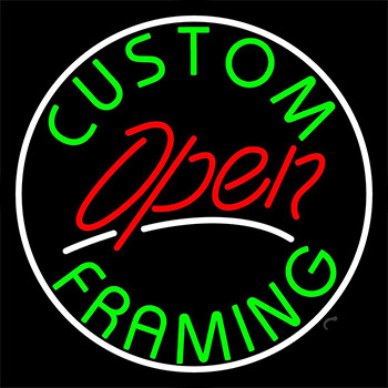 Custom Framing Open Frame With Border Neon Sign