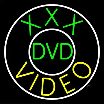 Green Xxx Dvd Yellow Video Neon Sign