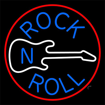 Blue Rock Disc 1 Neon Sign