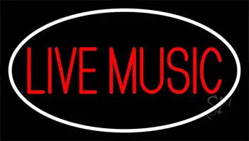 Block Live Music Red 2 Neon Sign