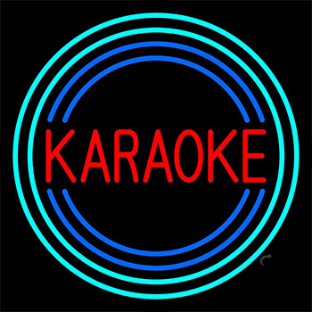 Red Karaoke Block Neon Sign