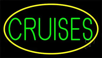 Green Cruises With Border Neon Sign