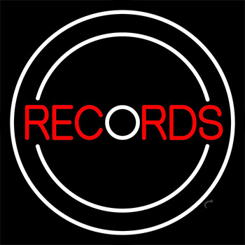 Records 1 Neon Sign