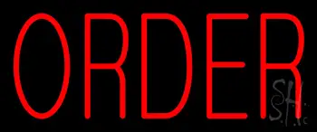 Red Small Order Neon Sign
