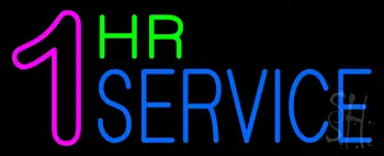 1 Hr Service Neon Sign