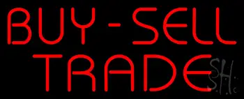 Red Buy Sell Trade Neon Sign