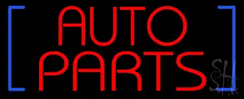 Red Auto Parts Neon Sign