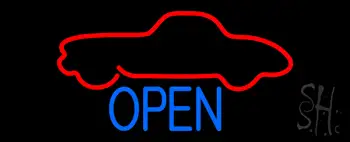 Car Logo Open Neon Sign