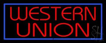 Western Union Neon Sign