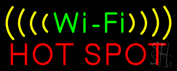 Wifi Red Hot Spot Neon Sign