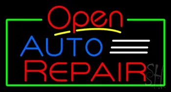 Open Auto Repair Neon Sign