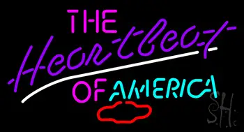 The Heartbeat Of America Neon Sign