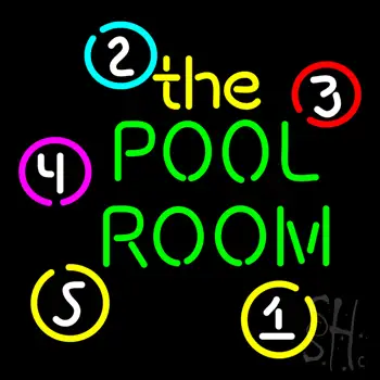 The Green Pool Room Neon Sign