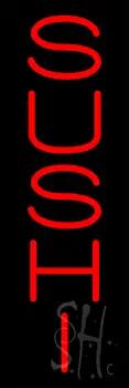 Vertical Red Sushi Neon Sign
