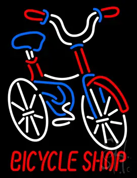 Bicycle Shop Logo Neon Sign