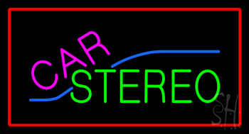 Car Stereo Animated Neon Sign