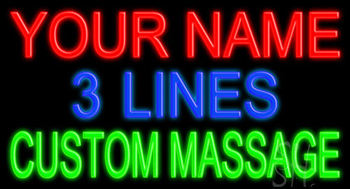 Custom Green Massage Neon Sign