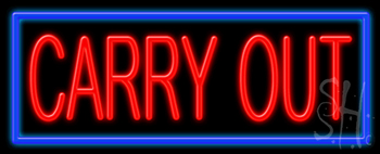 Carry Out Neon Sign
